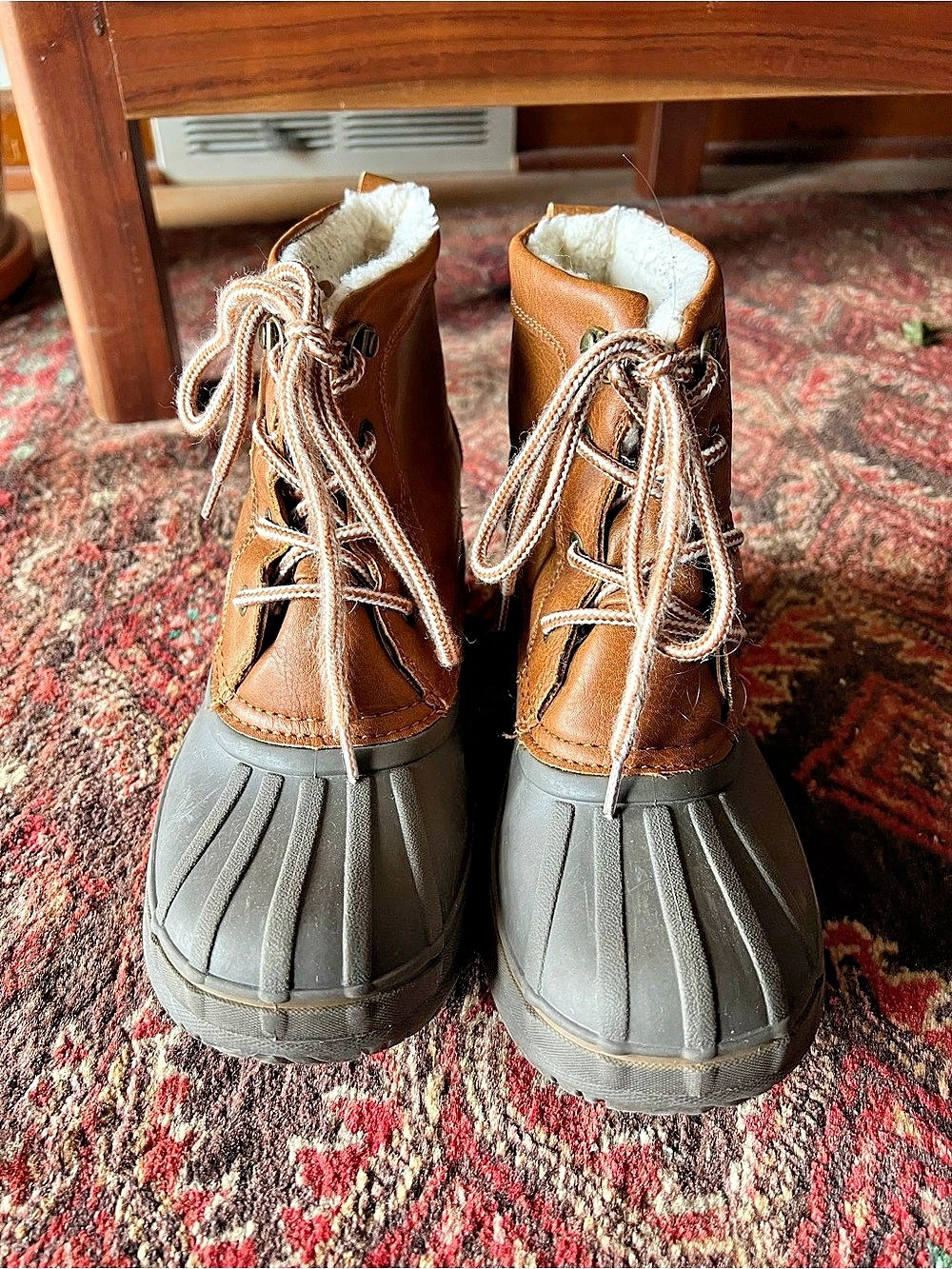 London Fog Kids Cheshire Duck Boots Duck Boots in Brown & Black size 3